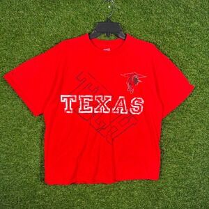 Texas Tech Red Raiders T Shirt Men's Large Graphic Tee Cotton